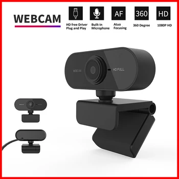 Мини-уеб-камера 1080P HD с микрофон, USB интерфейс поддържа преносим настолен компютър, е подходящ за видео конферентна връзка в реално време